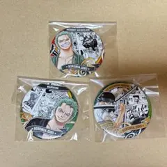 ONE PIECE ワンピース ロロノア・ゾロ 缶バッジ 3点セット - メルカリ