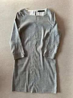 ZARA BASIC グレー 長袖ミニワンピース ＸS