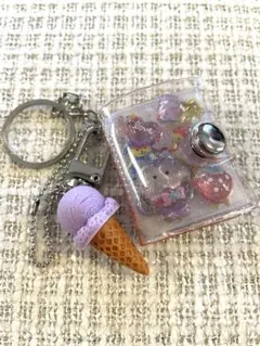 ち*こ様 ミニミニシール帳キーホルダー【完成品】