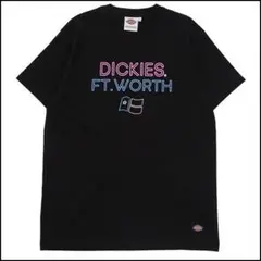 Dickies ネオン調　プリントTシャツ ブラック Mサイズ