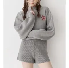 EVRIS ワンポイントロゴニットロンパース