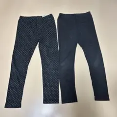 無印　キッズレギンス2枚セット 120