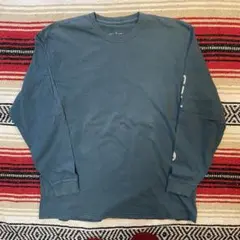 Carhartt ブルー 長袖シャツ　ボロ　ストリート　スケーター　B-BOY