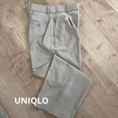 UNIQLO ベージュ ワイドパンツ Mサイズ