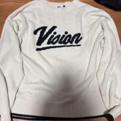 VISION アイボリー ニットセーター L