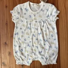 新品　半袖 ロンパース カバーオール 70㎝　花柄ベビー 新生児