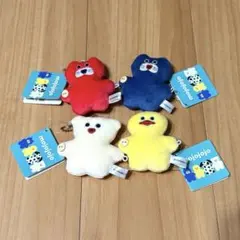 タカトシ タカ＆トシライオングッズセット ソフビマスコット、シロクマ 