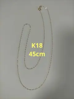 K18YG ペタルチェーン ネックレス 40cm/18金 スクエア デザイン K18YG ペタルチェーン ネックレス 40cm/18金 スクエア デザイン - メルカリ