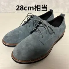 グレー スエード レースアップシューズ　3E 28cm相当