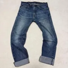 希少Levi's 505 メキシコ製 ペイント加工 デニムパンツ W34 L32