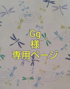 Gg様専用ページ