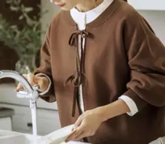 studio clip 玄長なおこさんコラボ　家事ラクラク洗える軽ニット