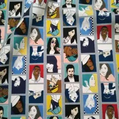 ラスト⚡️【廃盤】PEOPLE　②ライトグレー　綿麻キャンバス生地　ハーフリネン