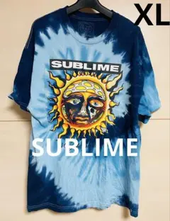 SUBLIME サブリム　サブライム　Tシャツ　青　タイダイ　ルーズデザイン