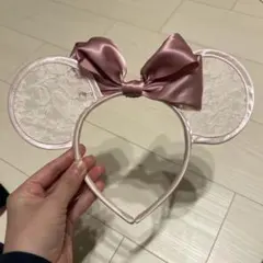 ディズニーカチューシャ レースリボン