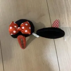 ミニーマウス カチューシャ ピン 耳とリボン