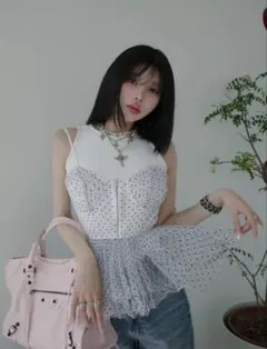 crayme オフショル トップス Volume Sleeve Cut Tops - メルカリ