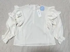 【新品タグ付き】140cm GLOBAL WORK フリル付きブラウス