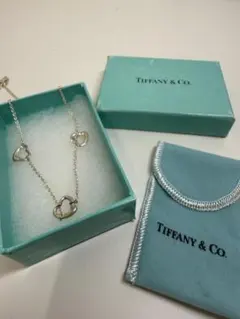 TIFFANYティファニー オープンハート 3連ブレスレット SV925シルバー