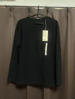 【新品タグ有】無印良品　クルーネック長袖ＴシャツＬ