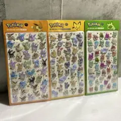【韓国限定】ポケモン　3D クリスタルステッカー　3種セット　④