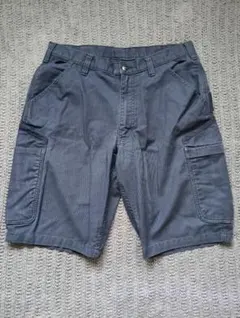 【美品】Carhartt カーハート リラックスフィット ショートパンツ 紺色のサムネイル