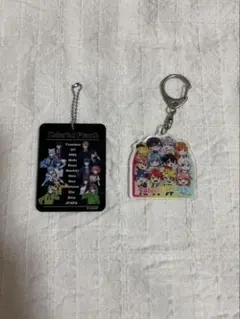 カラフルピーチ　キーホルダー2点セット