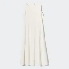 ユニクロ ウルトラストレッチエアリズムワンピース UNIQLO ホワイト
