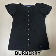 BURBERRY BLUE LABEL パフスリーブ ブラウス 黒 38Ｍ