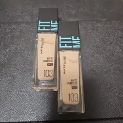 MAYBELLINE FIT ME リキッドファンデーション 103　2本セット