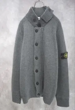 STONE ISLAND｜18AW スタンドカラーZIPニットブルゾン（XL）のサムネイル