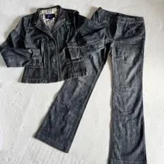 バーバリー ロンドン デニムセットアップ ジャケット パンツ 上下セット