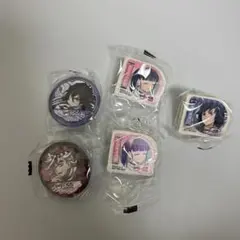 鬼滅の刃　くら寿司　童磨　伊黒小芭内　栗花落カナヲ　冨岡義勇　缶バッジ　消しゴム