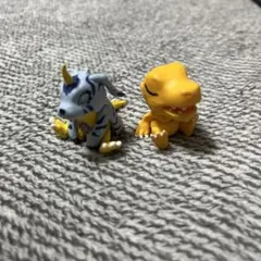 デジモンアドベンチャー　おやすみ隊 アグモンとカブモン　フィギュア
