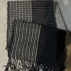 さをり織り☆手織りマフラー【saori一点物】120×30cm ウール×カシミヤ