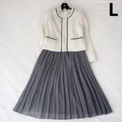 ジャケット×プリーツスカート セットアップ 11号 L 入学式 卒園式