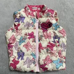 ダウンベスト　ディズニー　ミニー　女の子　90センチ