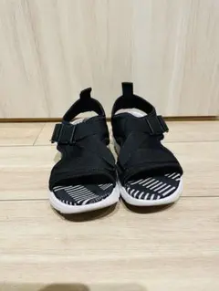 【美品】アシックス asics ブラック スポーツサンダル 調整可能 24cm