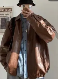SEN TOKYO オーバーサイズ PUレザージャケット