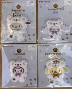 サンリオ　ワッペンシール　4個セット