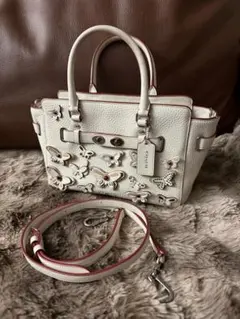COACH 2way ハンドバッグ バタフライモチーフ