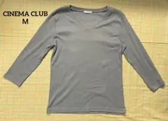 CINEMA CLUB 七分袖　カットソー Ｍサイズ　カーキ色