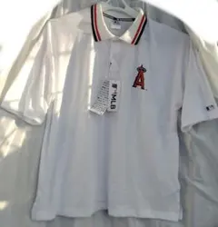 MLBエンゼルス【新品タグ付】白ポロシャツLLのサムネイル