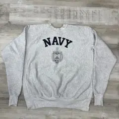 し*う様 古着90s US.NAVY リバースウィーブタイプ ミリタリースウェッ