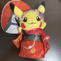 ポケモンセンター 京都限定ぬいぐるみ タグ付き舞妓はん ピカチュウ