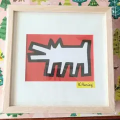 キース・ヘリング　Keith Haring アートフレーム ドッグ　アート作品のサムネイル