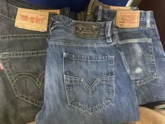Levi Strauss & Co. & Diesel デニム 3点セット