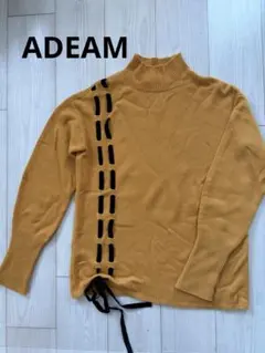 ADEAM カシミヤ100% ニットプルオーバー アイボリー リボンのサムネイル