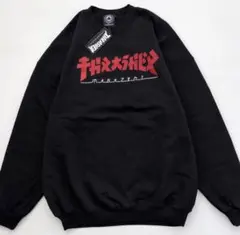 THRASHER 哥吉拉 衛衣 XL 黑色 加絨