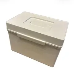 無印良品 ポリプロピレン 救急箱 ホワイトグレー